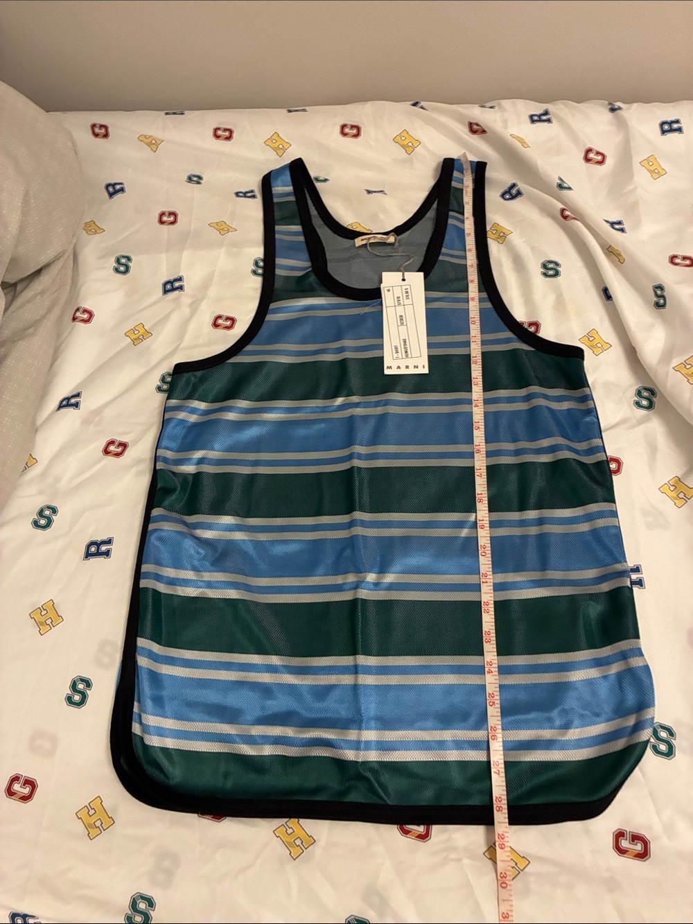 NWT Marni Striped Blue and Green MARNI Tank Top - Picture 11 of 16